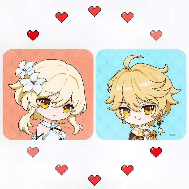 薄樱初绽时#q版头像#原神#荧#空 旅行者同人头像～虽然是 - 抖音