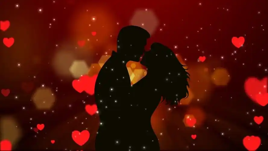 浪漫情人节相拥婚礼拥抱视频背景甜蜜表白