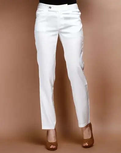 kaja白色休闲长裤