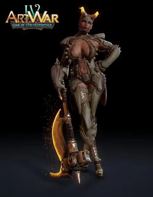 来一组3d酷炫风格的3d游戏人物建模作品3d设计