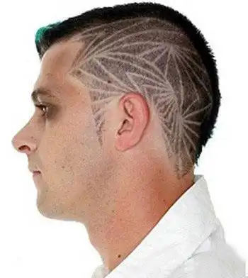 刀疤头怎么弄男生另类刀疤头发型设计图片