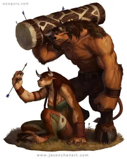 魔兽世界牛头人种族高清原画大赏