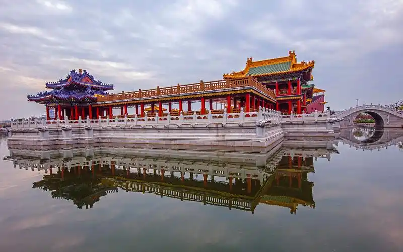 横店园林风景电脑桌面壁纸