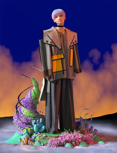 10张创意服装3d造型设计