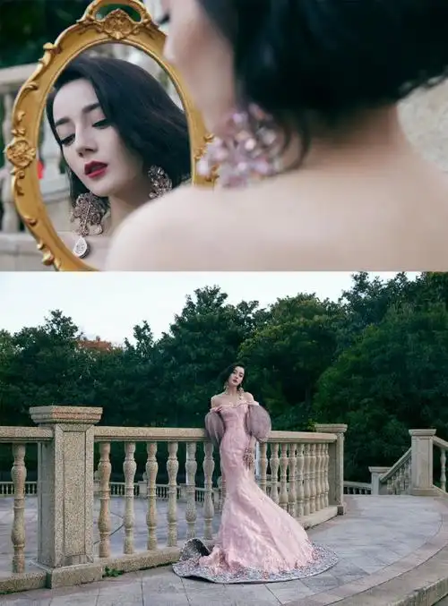 迪丽热巴民国风造型