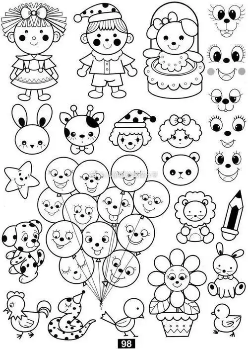 简笔画图片大全可爱简笔画图片大全可爱动物