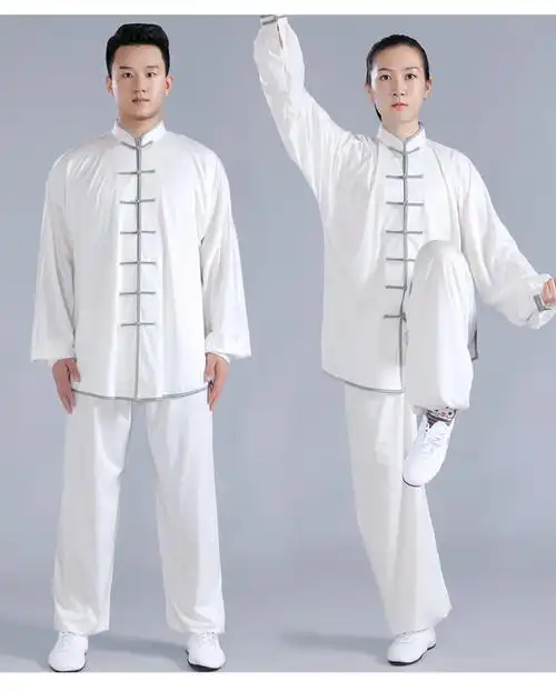 陈家沟同款太极服 夏天牛奶丝太极服女男夏季新款太极服装太极拳练功