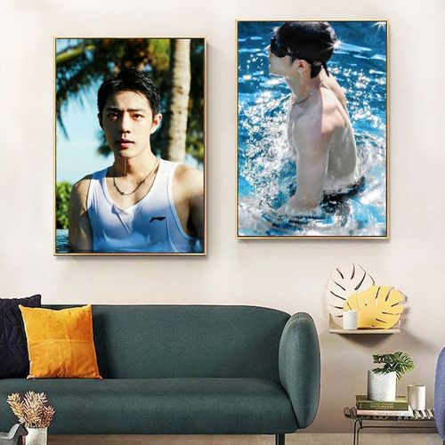 肖战明星应援周边diy数字油画手绘填色涂鸦丙烯画送朋友生日礼物