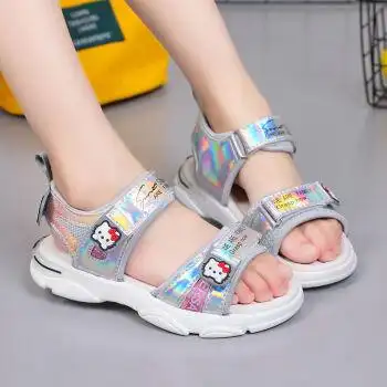 儿童夏天小女生的凉鞋小学生凉鞋女9一12岁女童凉鞋夏季韩版防滑软底