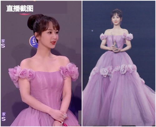 瘦身成功成新晋红毯黑马挑战高圆圆擅长的裙子杨紫却翻车了