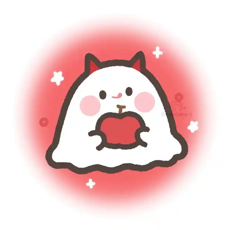 🥳平面可爱鬼|小幽灵头像 把可爱鬼压扁了