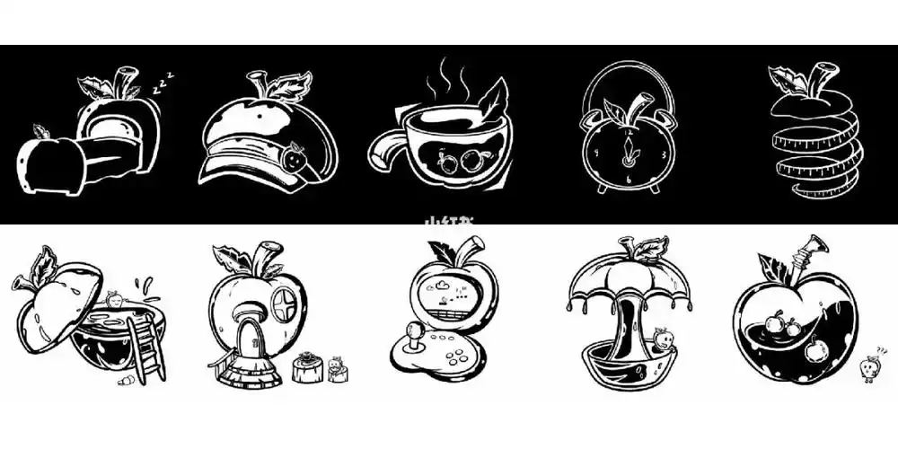 苹果的联想图形创意