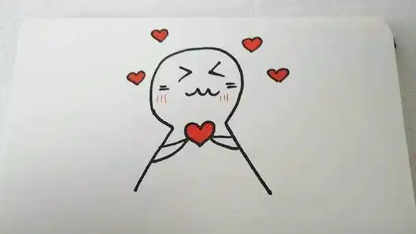 比心简笔画 比心简笔画图片可爱