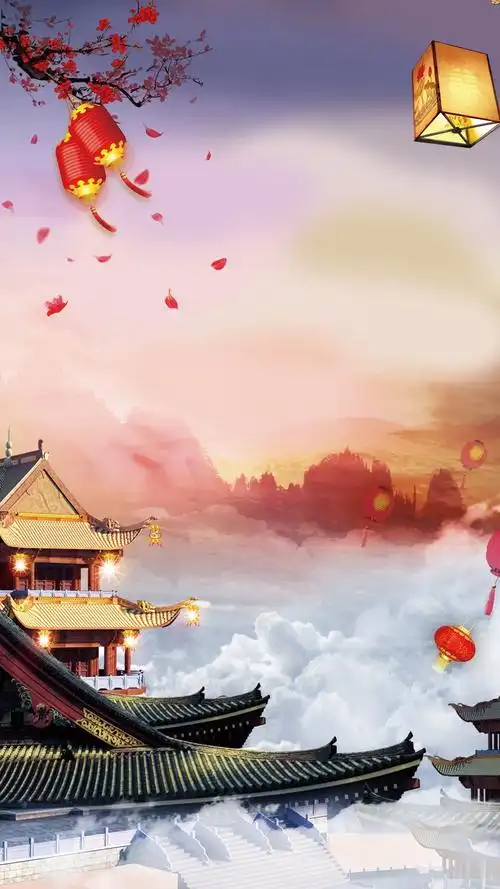 中国风元宵节背景,高清图片,手机壁纸