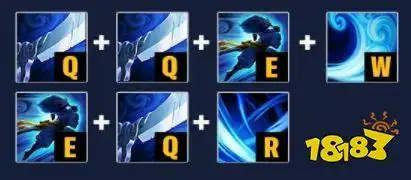 进阶连招:这是亚索最基础的连招,利用两个q技能去q小兵积攒两层旋风