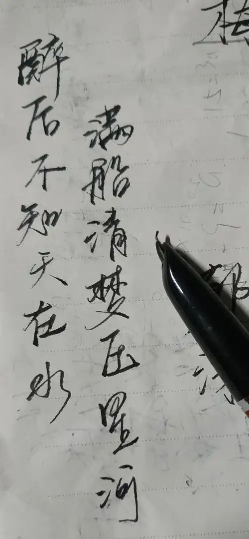 醉后不知天在水 满船清梦压星河