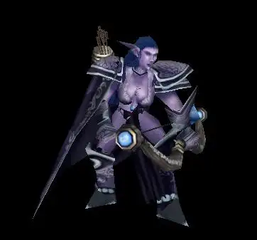 请帮我把这个精英暗夜弓箭手的腿砍掉,我要做精英角鹰兽骑士