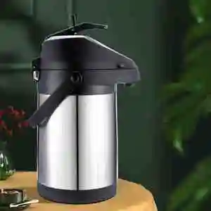 气压式304不锈钢内胆热水瓶家用保温壶暖瓶大容量按压式开水壶4l