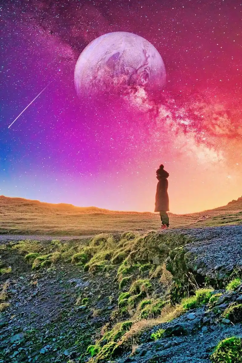 星空唯美壁纸高清无水印图集,做朋友圈背景图片充满了高级感,风 - 抖