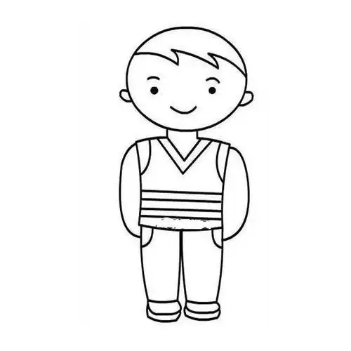 男孩自画像简笔画小男孩小男孩的画像简笔画