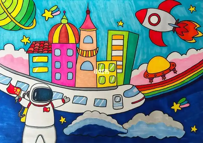 主题画美丽的城市