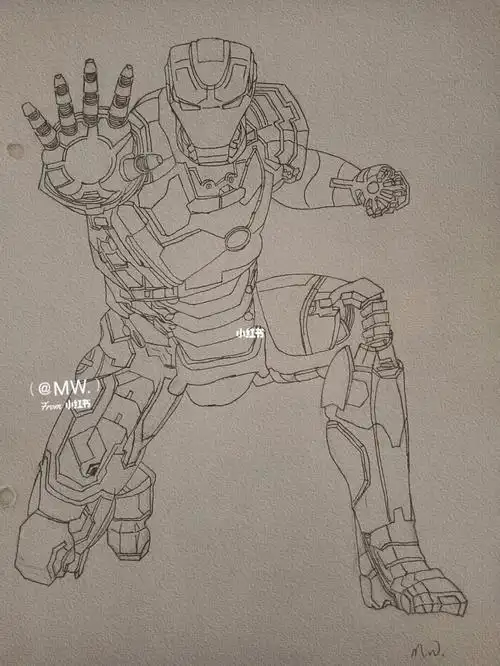 浅画个钢铁侠