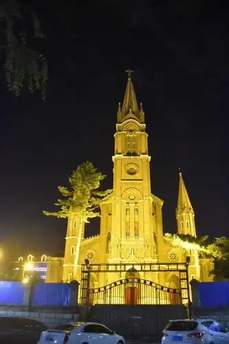 吉林市松花江畔夜景