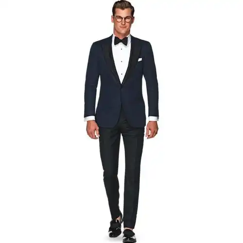 专业定制西服男新郎伴郎服戗驳领套装一粒扣礼服外贸货源