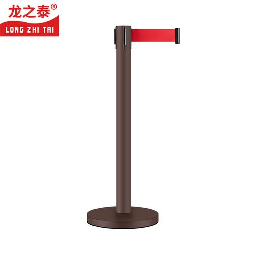 龙之泰 不锈钢隔离带警示柱  警戒线隔离护栏围栏 3米 咖啡色