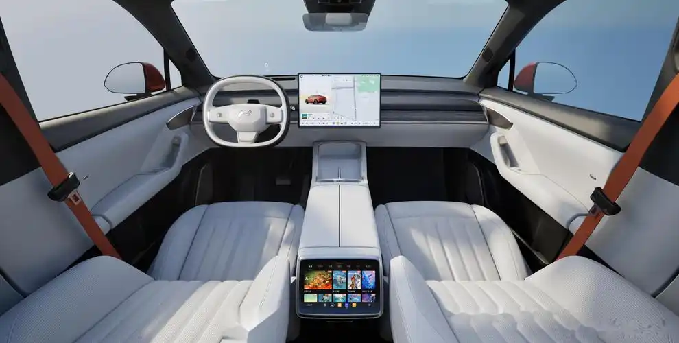 就在今天,#蔚来全新品牌乐道首款车下线#,更是#乐道l60#的内饰首次