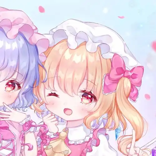 动漫闺蜜头像◇虎斑自截 图片来源:pixiv