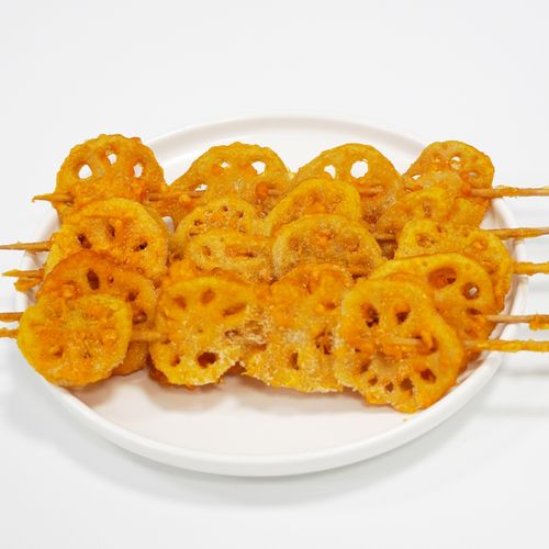 李亿浩香酥藕片串20串冷冻半成品裹粉酥脆莲藕油炸莲藕