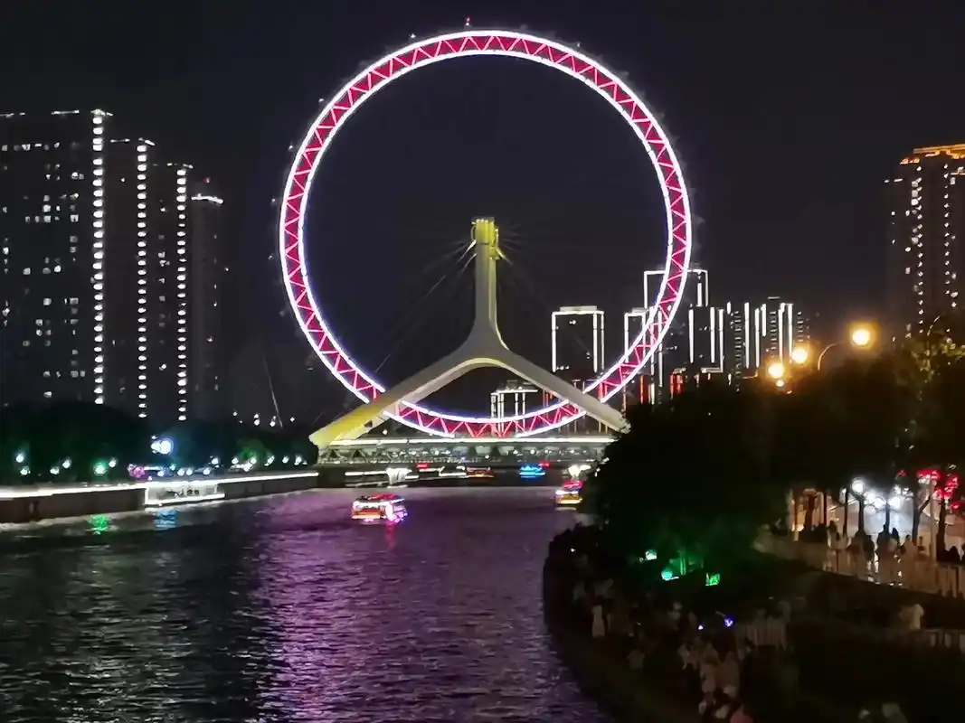 天津之眼美景图 #摩天轮99下的风景 #感受一下魔都繁华的 - 抖音