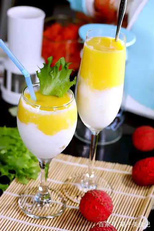 简单的酸奶芒果冰,家常做法,大冬天喝更过瘾!