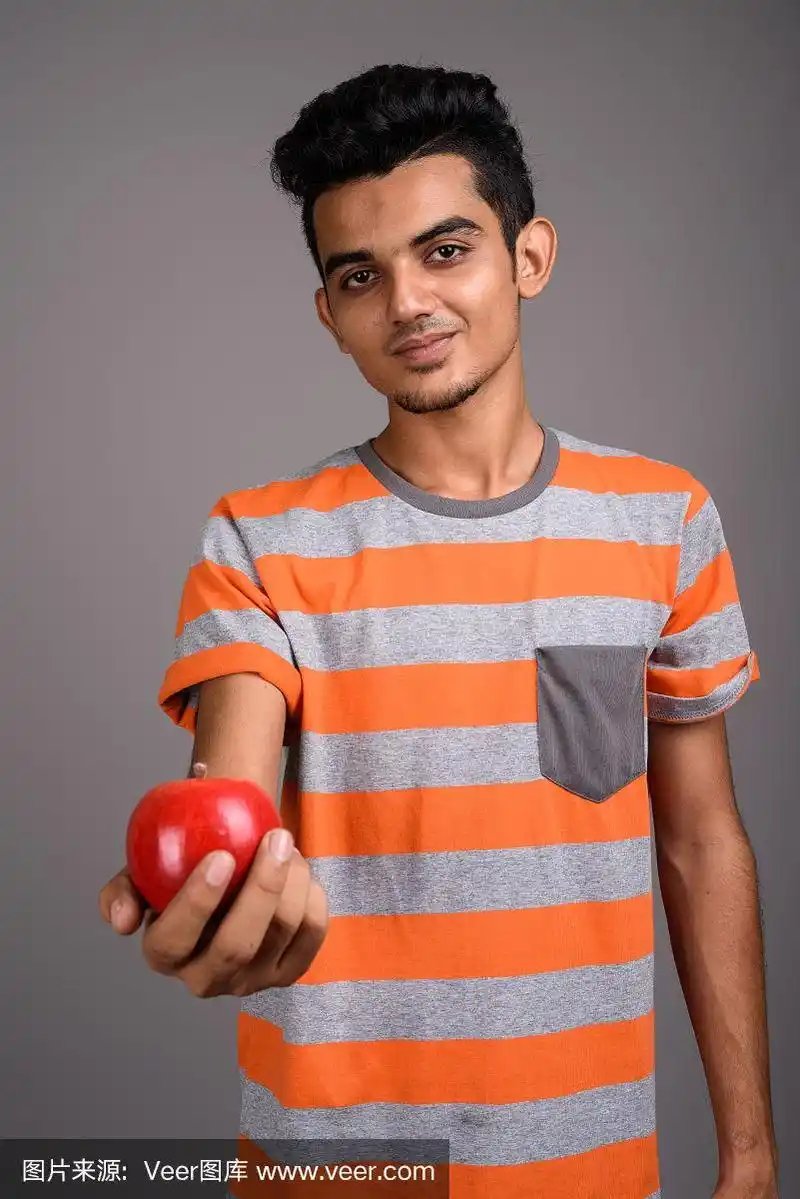 年轻的印度人的肖像