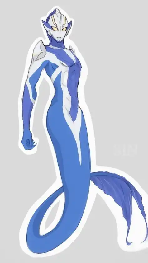 奥特曼变成人鱼 - 抖音