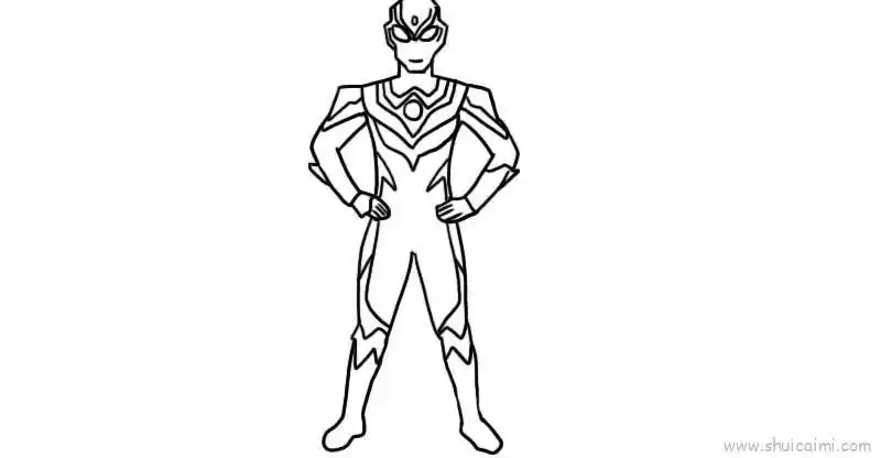 风马奥特曼儿童画怎么画 风马奥特曼简笔画图片大全