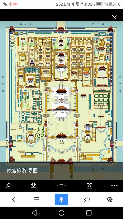 故宫平面示意图(来自网络)