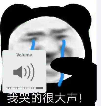 暴漫 文字表情包 我哭的很大声 搞笑 逗 沙雕