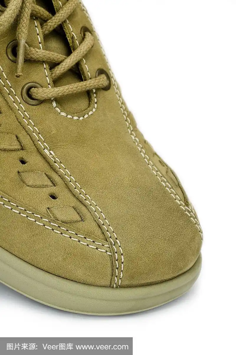 褐色,皮革,鞋子,正面视角,特写