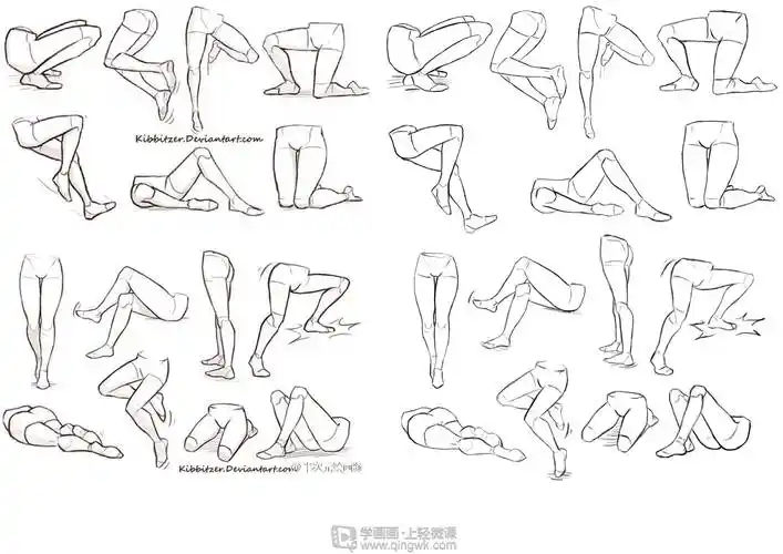 日系厚涂之腿部肌肉的透视关系