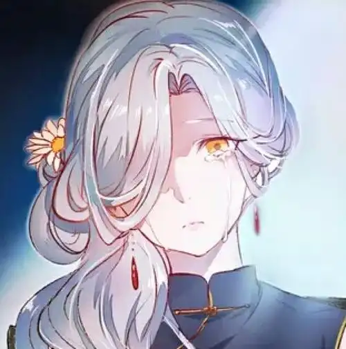 蓝色 哭泣 女孩 自截 古风 动漫