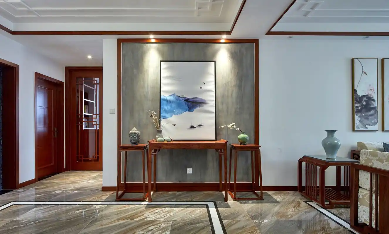 张肃人人本设计新中式玄关