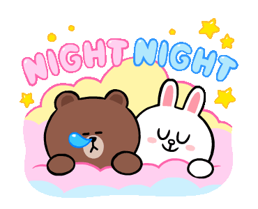 linefriends表情包可爱的布朗熊和可妮兔来给他们配上文字吧