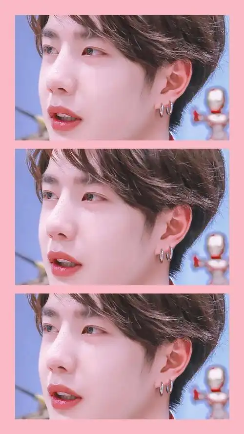 王一博滤镜头像壁纸三格壁纸