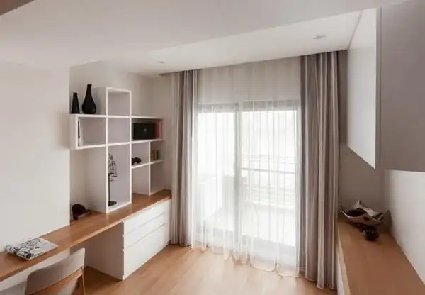 禅意宁静极致简洁的日式一居室装修效果图