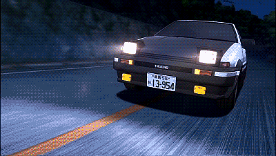 那个卖豆腐的小子,穿着灰色纽巴伦鞋子,肆意地在秋名山漂移穿梭,坐在