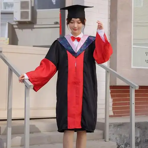 导师博士服成人博士服学士服硕士导师校长服大学博士生毕业礼服