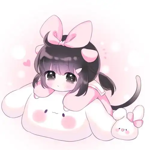 原创手绘可爱女生头像