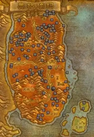 杜隆塔尔魔兽世界怀旧服铜矿各地图分布一览